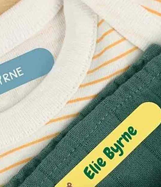 Iron-On Name Labels